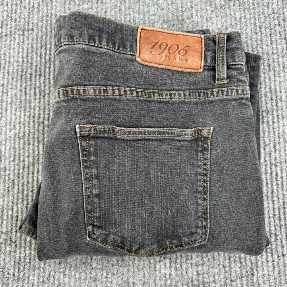 Jos. A. Bank Men's Tailored Fit Jeans 36x32 Gray Straight Leg